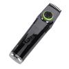 Cordless Vacuum Hair Trimmer Low Noise Strong Power LED Display Water Proof 1400mAh Men Vacuum Grooming Set for
