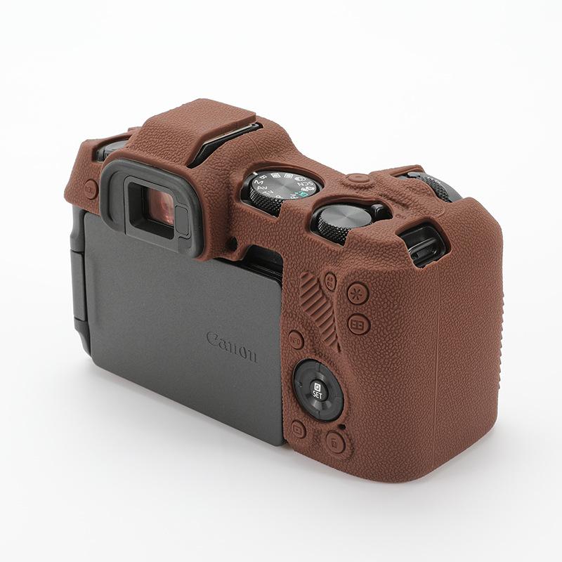 Camera Bag and Silicone Protective Case for Canon EOS R8 Full - Frame Mirrorless Camera - Soft Gel Shell