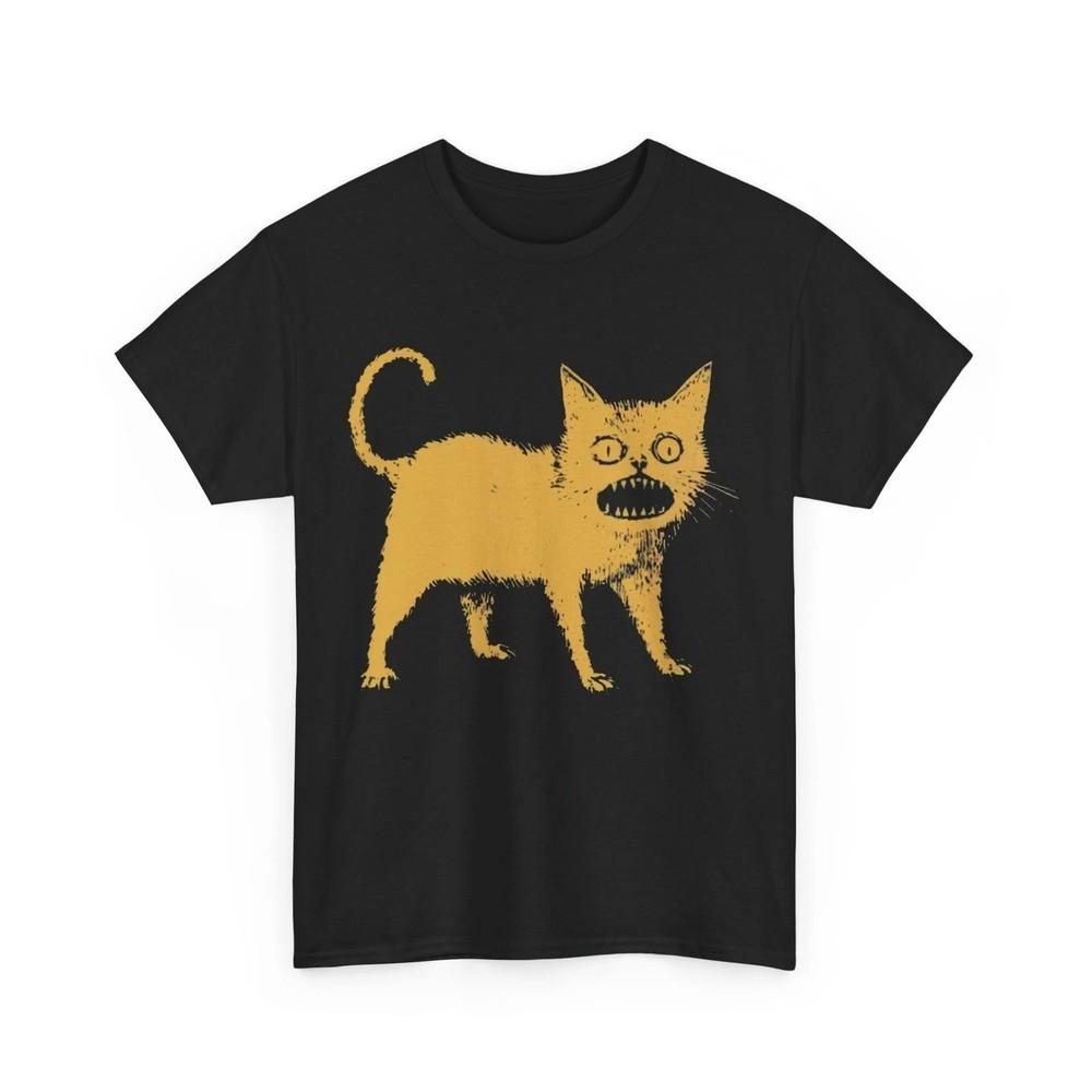Cat Shirt, Horrible Japanese Cat Anime Cat T-shirt Unisex T-Shirt XXXXL