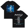 Rapper HAMZA Tour Album Cover T Shirts Mens Hip Hop Gothic Short Sleeve T Shirt Fashion High Quality ONeck Tees Streetwear