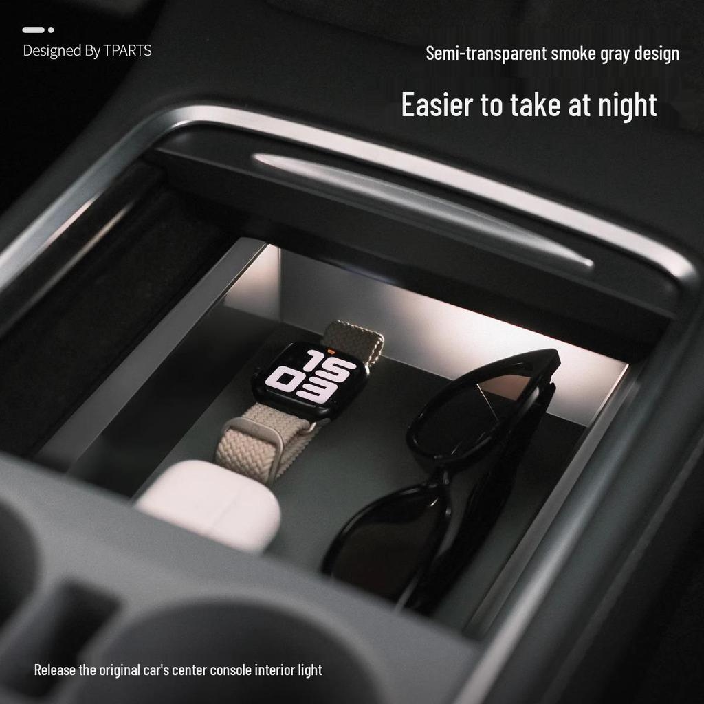 Tesla Model Y Center Console Organizer & Armrest Storage Box Upgrade