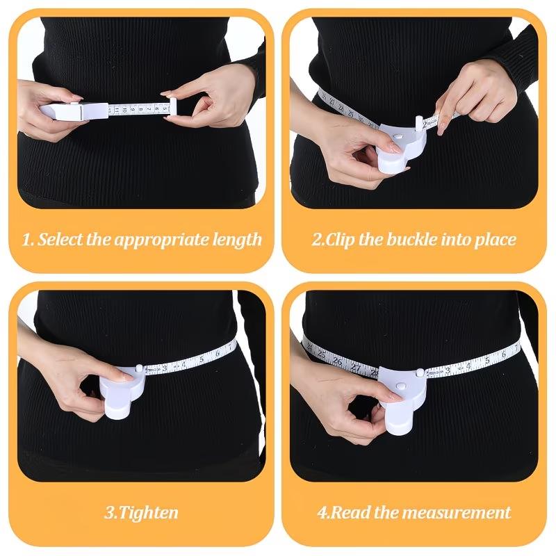 60 Inch Automatic Telescopic Tape Measure - Retractable Measuring Tape for Body, Suitable for Waist, Hips, Thighs, Abdomen