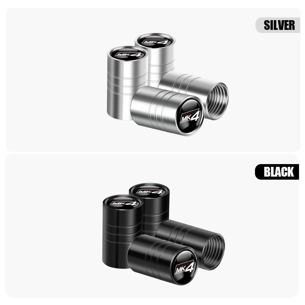 4PCS 3D Metal Car Wheel Tires Valve Caps Tyre Dust Cover For Volkswagen Polo Sharan Golf Scirocco Touran Touareg VW GIT Tcross BA5
