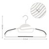 SONGMICS 50-Piece Set of T-Shirt Hangers, Non-Slip, Ideal for Laundry Storage, Collar Protection, 360 Rotation, Space-Saving, Slim Plastic, Neck Stre