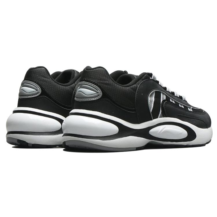 New LiNing Running Shoes Unisex Low Top Black/White ARHN275-1