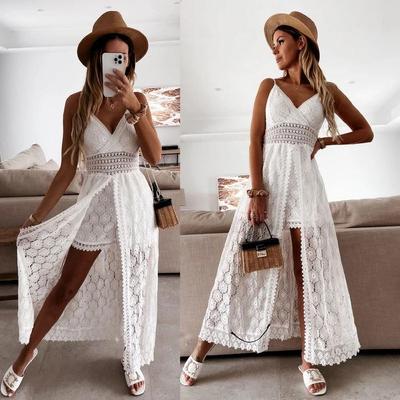 2021 Spring/Summer Women's Lace Suspender Sexy Shorts & Cape Jumpsuit