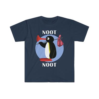 Pingu Noot Noot Unisexs Fitted Short Sleeve Tee