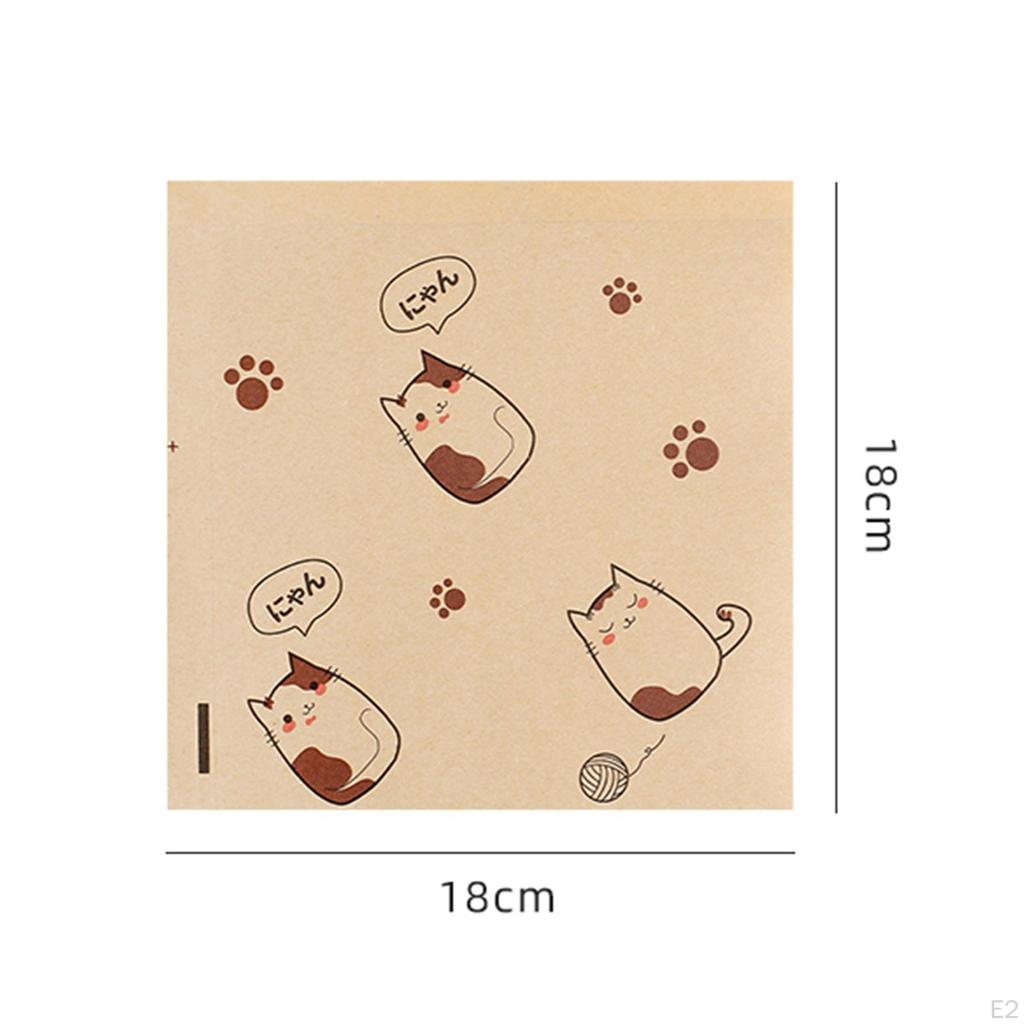 100Pcs Bakery Bags Greaseproof Paper Treat Food Wraps Restaurant Bag Small for