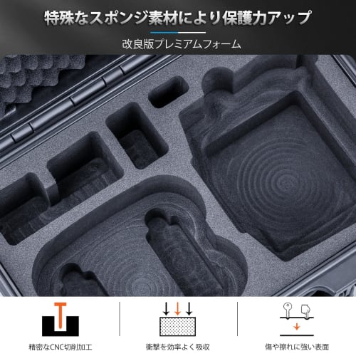 Lykus Titan N110 Waterproof Case for DJI Neo Combo, RC-N3, and DJI RC 2, Holds up to 7 Batteries (Case Only)