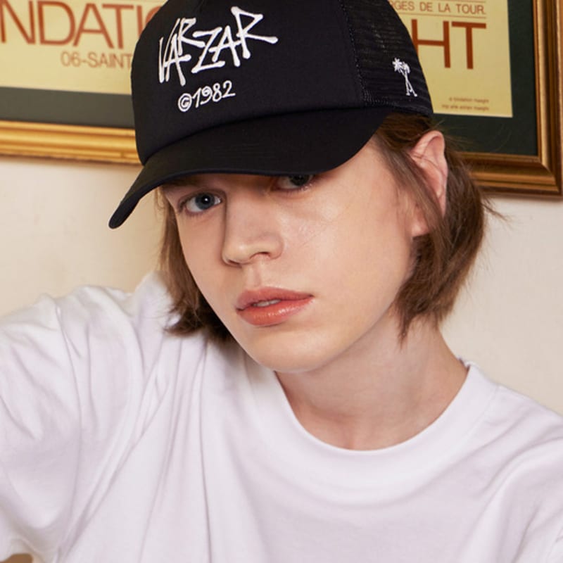 

VARZAR Palm Tree Logo Mesh Cap Black FREE