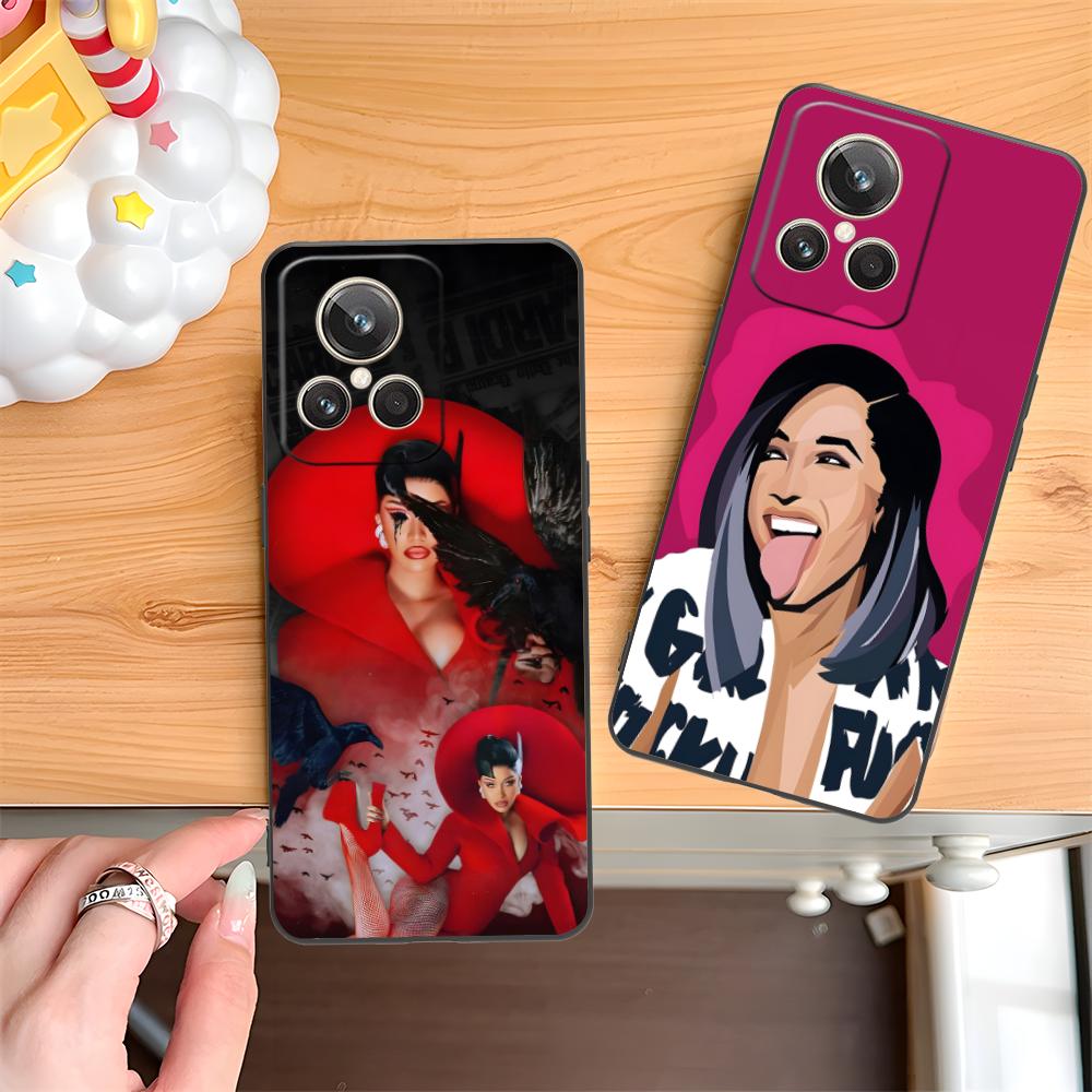 Cardi B Matte TPU Mobile Phone Case for Realme GT 8 Neo Pro C75 73 71 C67 65 C55 53 C35 31 C20 15 Colorful Cover