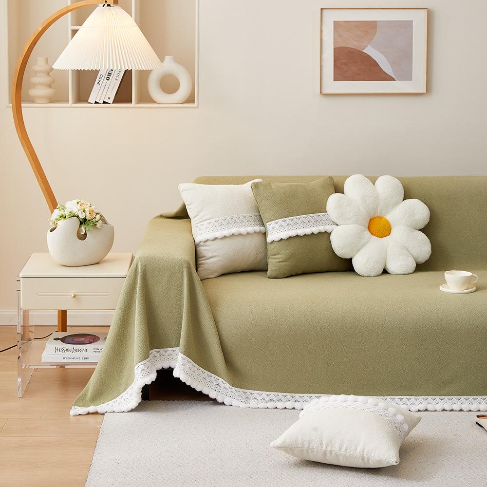 Dust-proof, Simple, Hoop Yarn, Sofa Towel, Full Cover, Universal All-inclusive, Universal and Universal In All Seasons