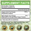 Integratori in Polvere di Frutto Amla Biologico 1500mg Pepe Nero (10:1 Estratto) 120 capsule
