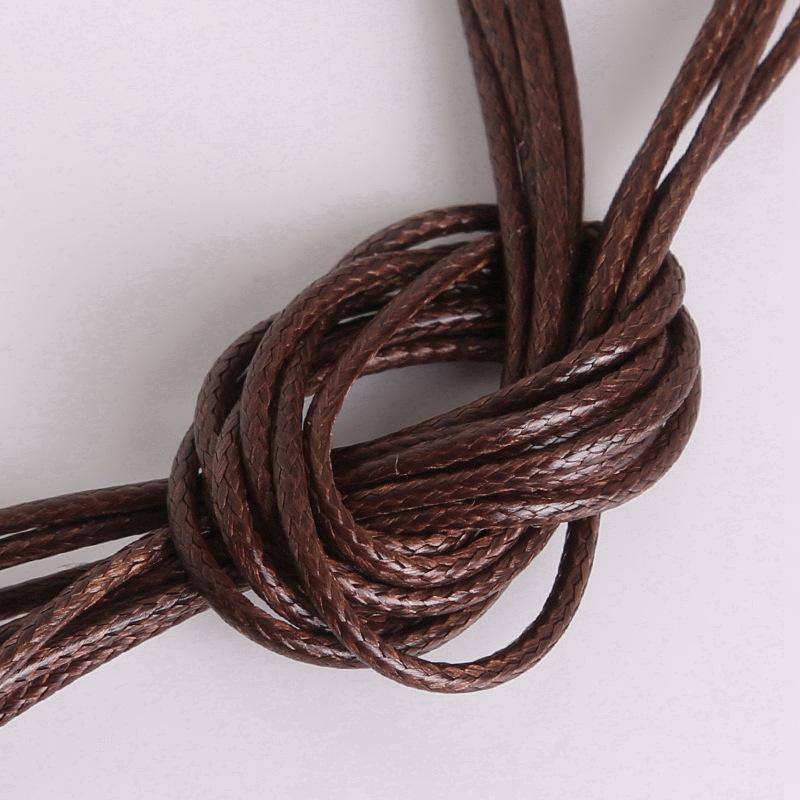 2mm Korean Waxed Cord Faux Leather Necklace Rope for DIY Jewelry Making & Bracelets.