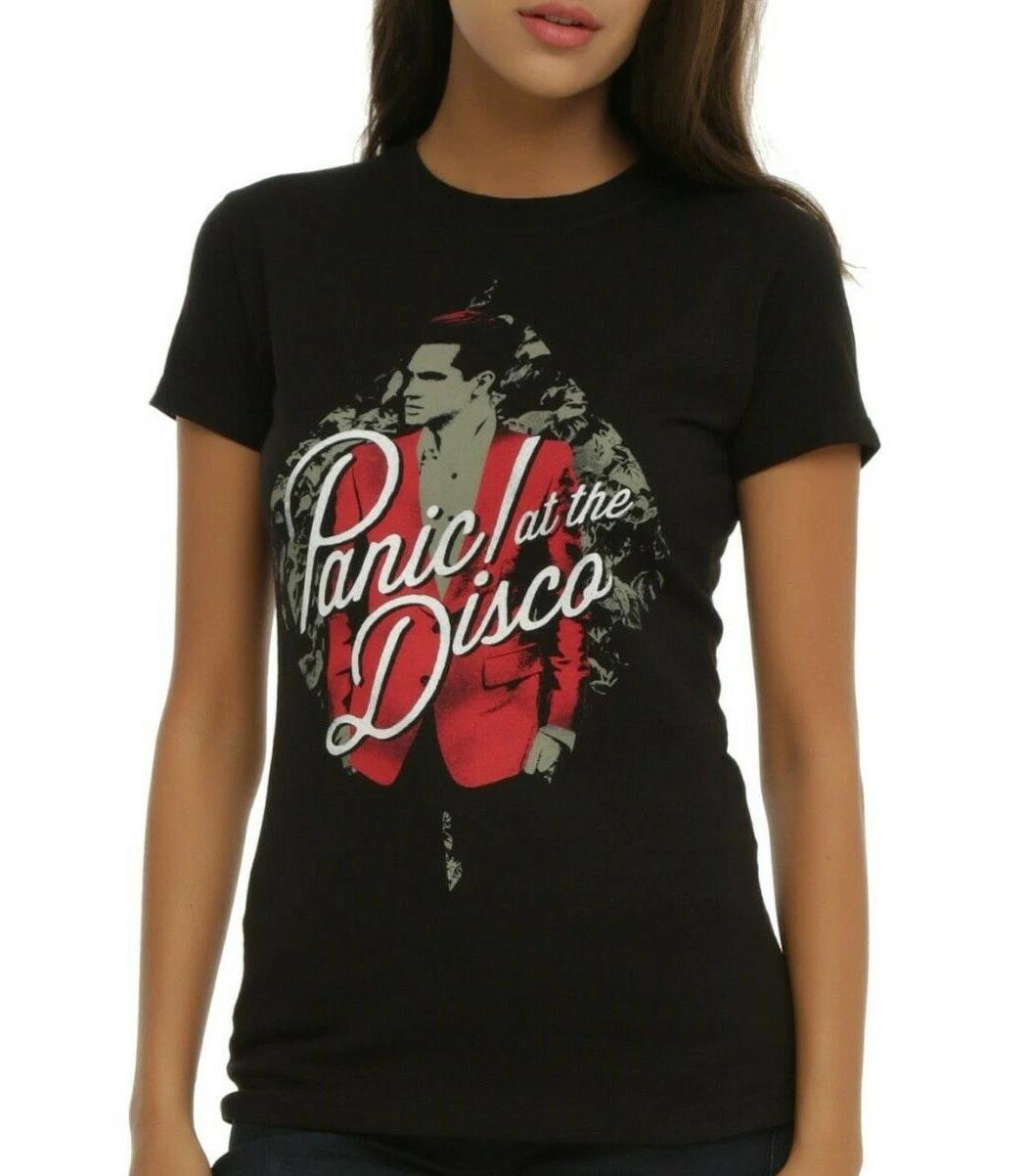 Panic At The Disco P!ATD DIAMOND RED JACKET Girls Women s 100% Cotton T-shirt Mens Tees Top NEW Official M