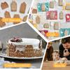 4-teilige 3D-geprägte Keksausstecher Federdruck-Design Fondantformen Backwerkzeug Keksstempel Bäckerei