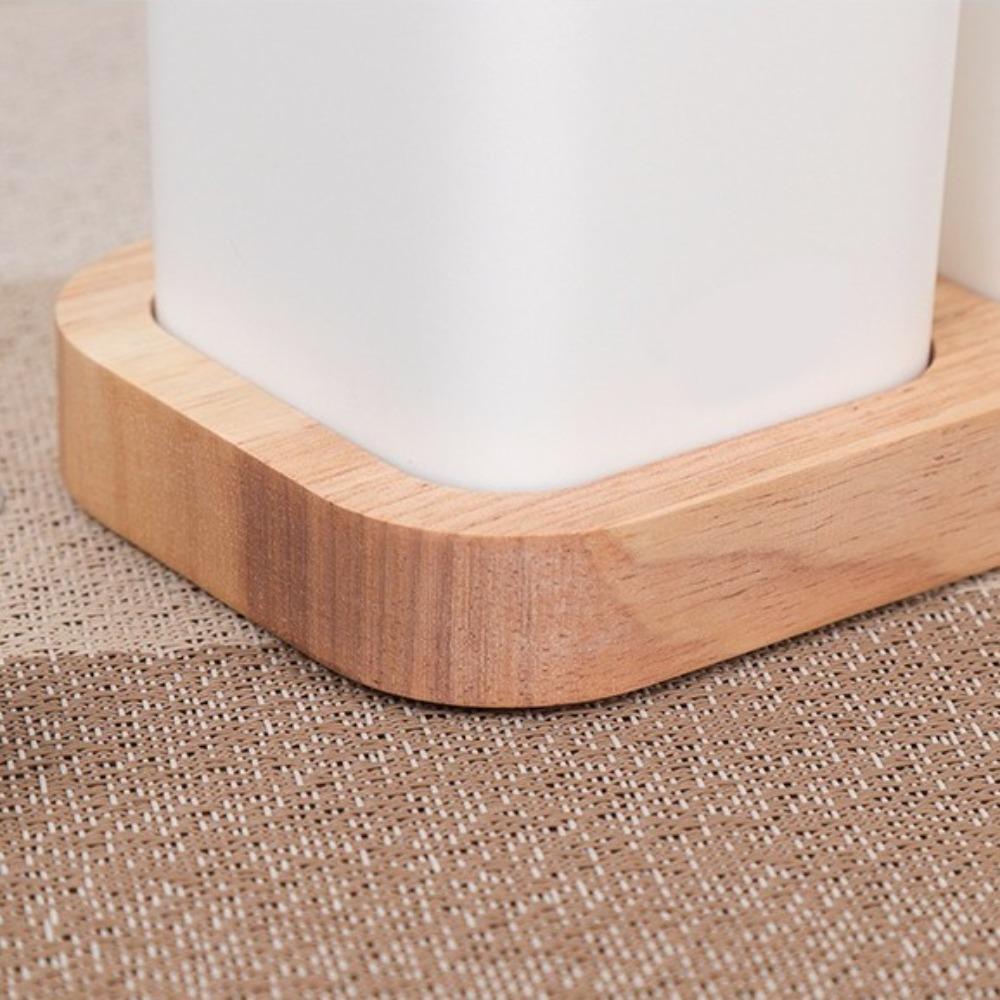 2/3 Divided Kitchen Utensil Holder Wood Base Cutlery Drain Rack Chopstick Holder  Household