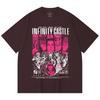 230 Gsm 100% Cotton Demon Slayer V89 Infinity Castle Print Unisex Heavy Cotton T Shirt
