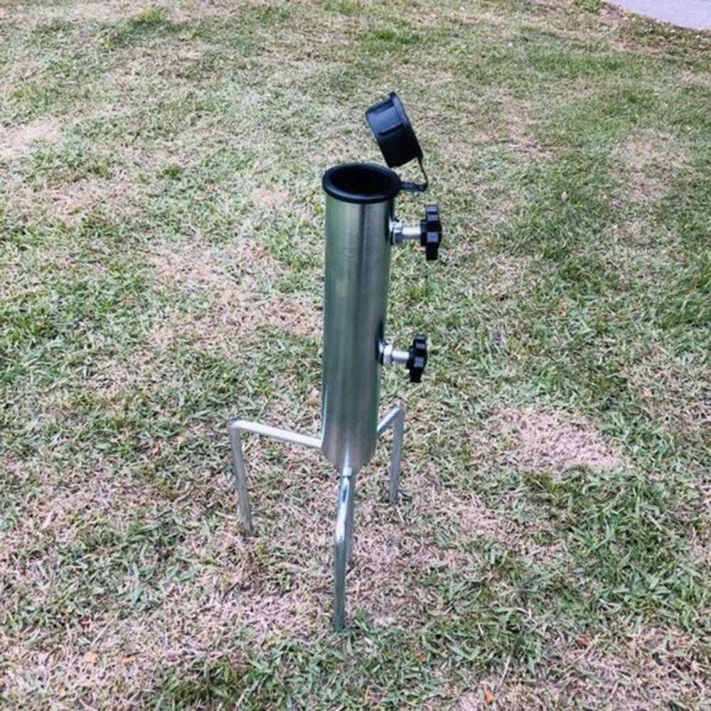 Portable Camping Umbrella Base 4 Nails Metal Ground Base Beach Parasol Rod Stand  Tent Accessories