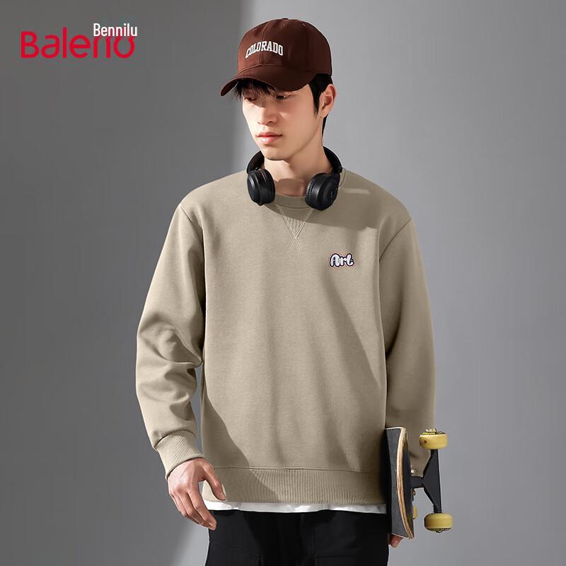 

Baleno Unisex Letter Print Oversized Crewneck Sweatshirt 3XL