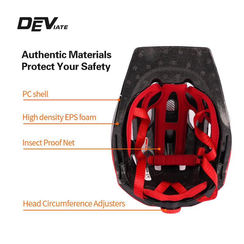 Cool Shape Full Face Bicycle Helmet for Kids for Mountain Biking and Skating Protective ABS Material Kids Bike Helmet