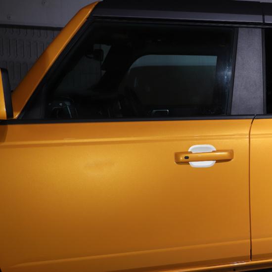 3X White Outer Door Bowl Cover Trim For Ford Bronco -2025 2Doors Accessories
