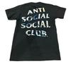 Anti Social Social Club ASSC Große Welle Schwarz Klein Hergestellt in den USA Shirt Unisex T-Shirt