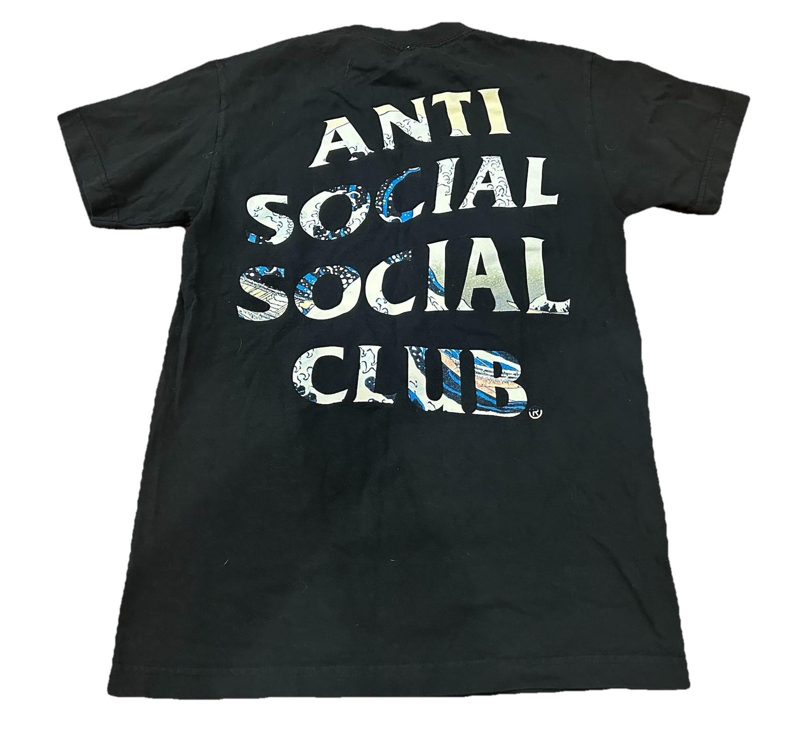 Anti Social Social Club ASSC Great Wave Black Small Made in USA Shirt Unisex T-Shirt XL