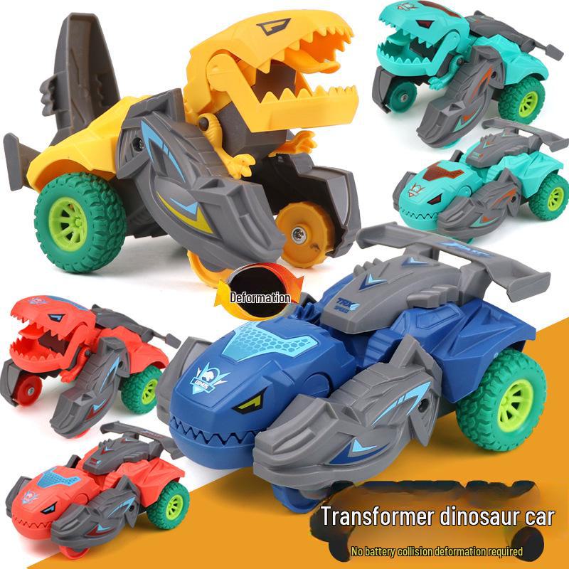 Children's Dinosaur Inertia Car with Claw Machine for Boys