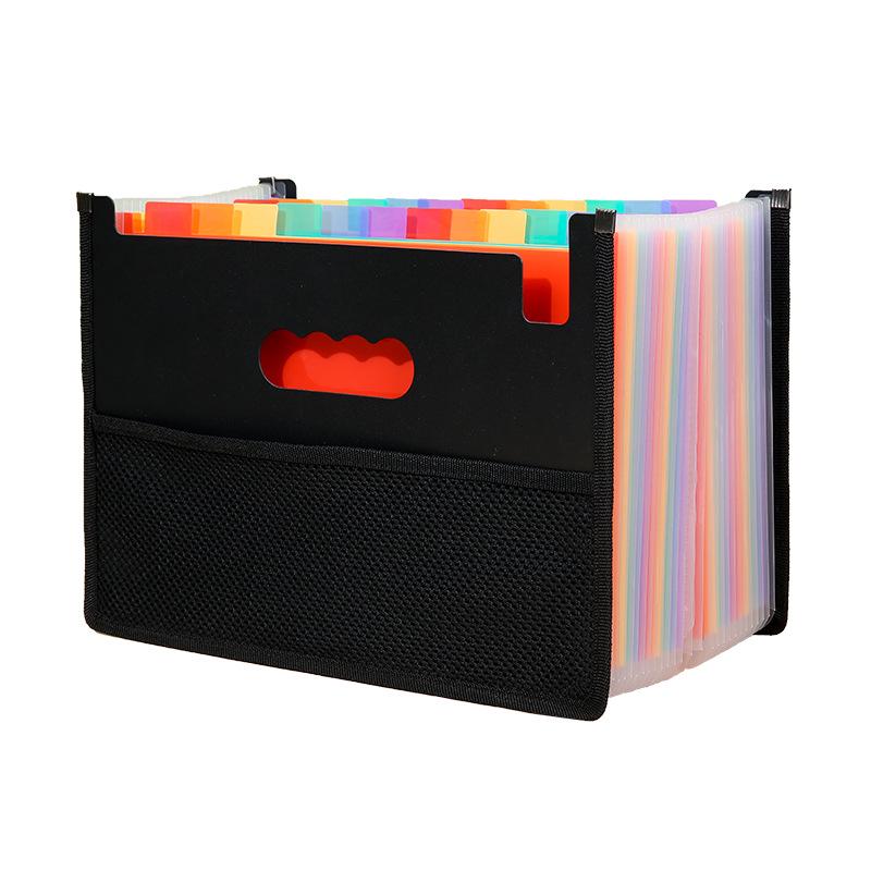 Multi-Color Rainbow Accordion A4 Document Storage Folder