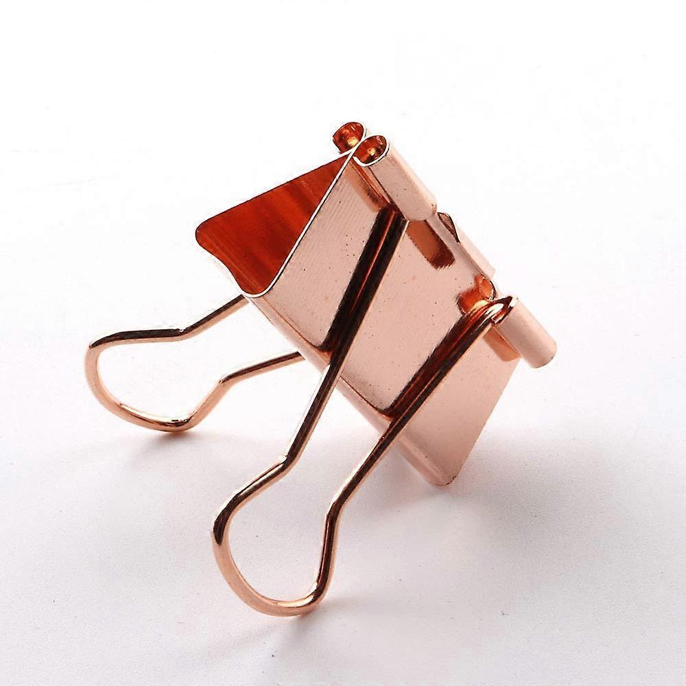 Giant Double Clip Clamp 12 Pack 51mm Paper Binder Clips Rosegold Metal Bulldog Clamp Binder Clips