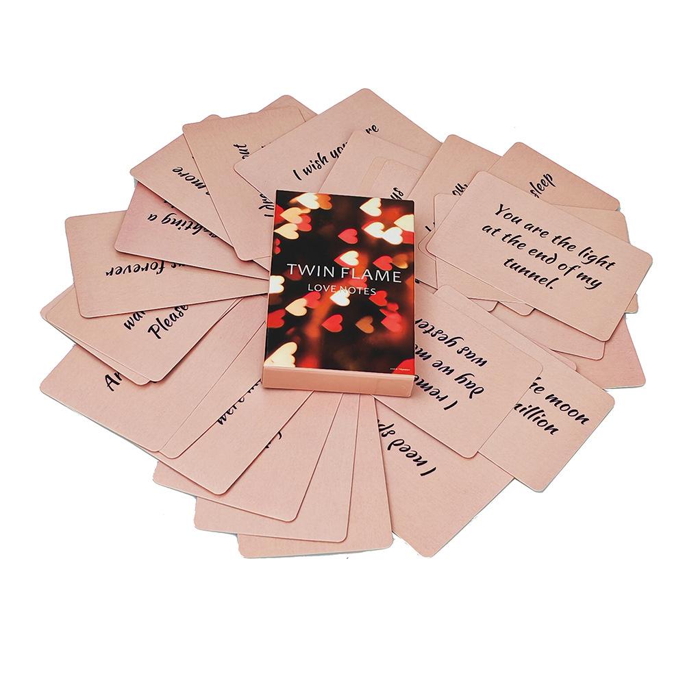 English Version Twin Flame Love Notes Couples Game Couples Emotional Communication Board Game Cards