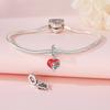 Beads Copper Charms Original Love Heart Rib Pendant Beads Fit Bracelet Jewelry Diy Women Fine Gift Accessory