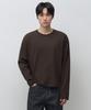 Regular Long Sleeve Crop T-Shirt [Dark Brown]