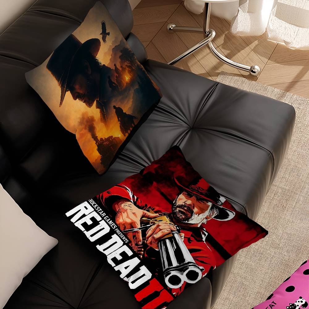 Spiel R-Red Dead-R-Redemptions 45*45cm Kissenbezug Kissenhülle Dekor Kissenbezug Heim-Kissenbezug Für Sofakissen