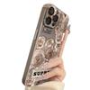 Painted Roses Are Suitable for Apple 16 Mobile Phone Case, New Women's iPhone15promax Cartoon 13pro Electroplating 11.