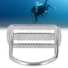 2PCS 316 Stainless Steel D Ring Webbing Harness Belt Retainer  Diving Accessories
