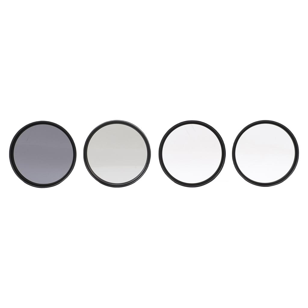 4 Pack Camera Filter Kit UV CPL Polarizer ND8 Black Mist 1 4 with 18 Layer Nano Coating CNC Aluminum Frame for DSLR
