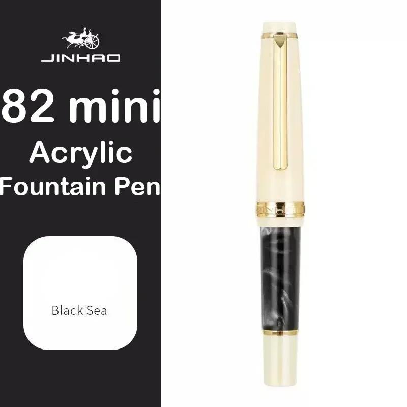 JINHAO 82 Mini Cute Short Portable Fountain Pen Calligraphy Practice Writing Business Pen Office School Supplies Stationery