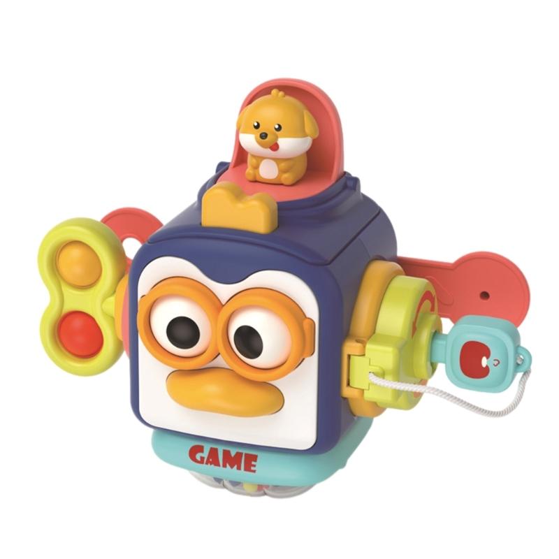 

Kids Sensory Cube Toy Fine Motor Skill Enlightenment Activity Puzzle Toy Early Learning Preschooler Favor 1