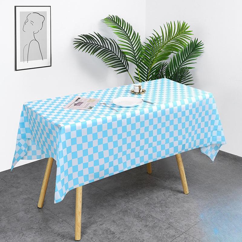 1/3pcs Checkerboard Tablecloth Disposable Rectangular Tablecloth Picnic Mat Party