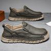 Men‘s Casual Shoes Handmade Leather Loafers Comfortable Men's Shoes Leather Flat Moccasins Men Sneakers