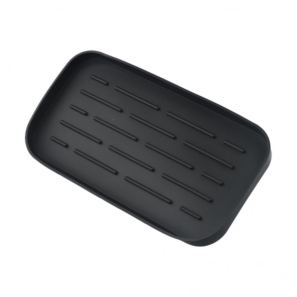 Drain Tray Kitchen Sink Organizer Silicone Sponge Holder Features