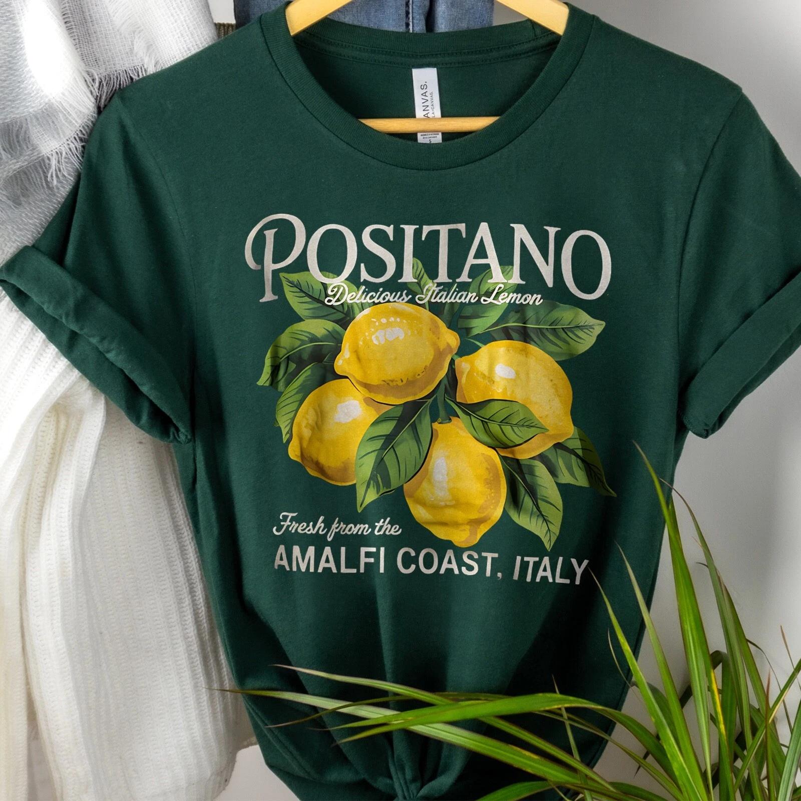 Positano Lemons T-Shirt | Fresh Amalfi Coast Italy Souvenir Tee S