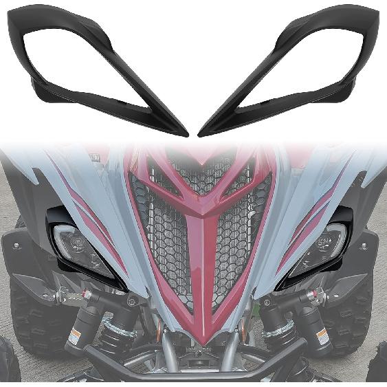 

SAUTVS Left & Right Headlight Covers for Raptor 700, Head Lamps Light Cover Trim Bezel for Yamaha YFZ 450 YFZ450R YFZ450X Wolverine 450 350 250 350