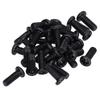 50pcs DIN 7985 Steel Pan Head Machine Screw Fully Threaded Black Zinc Plated Bolts FastenerM3x8