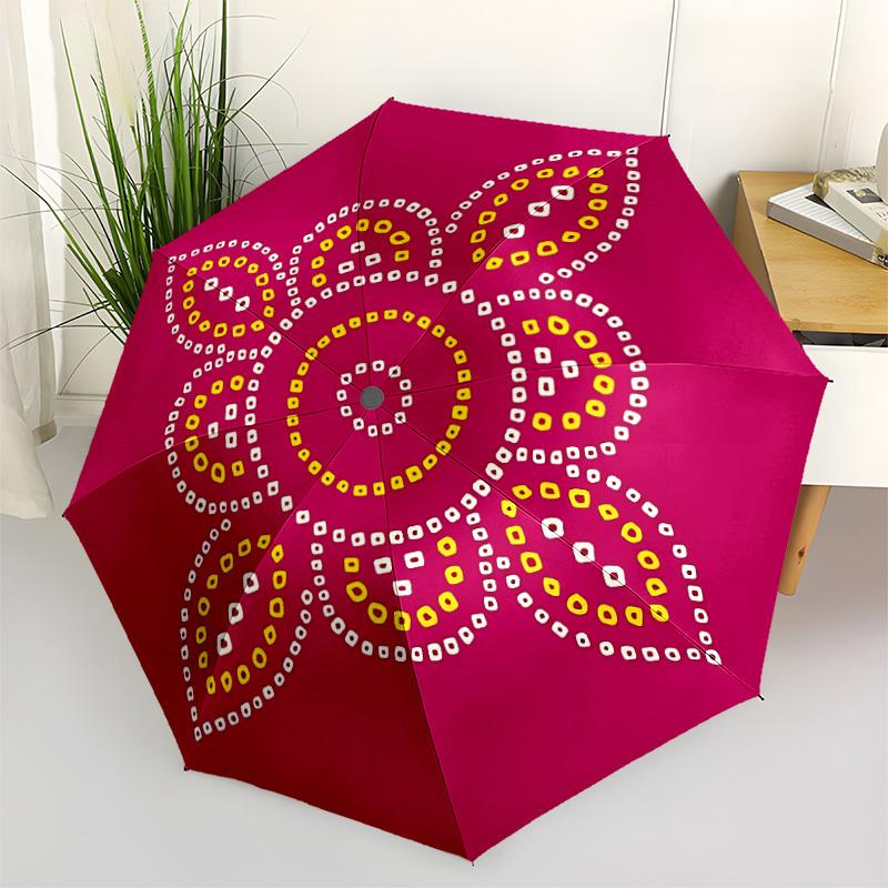 

1pc Floral Pattern Automatic Open/close Folding Umbrella, Compact Portable Travel Umbrella, Durable Construction yy251230119