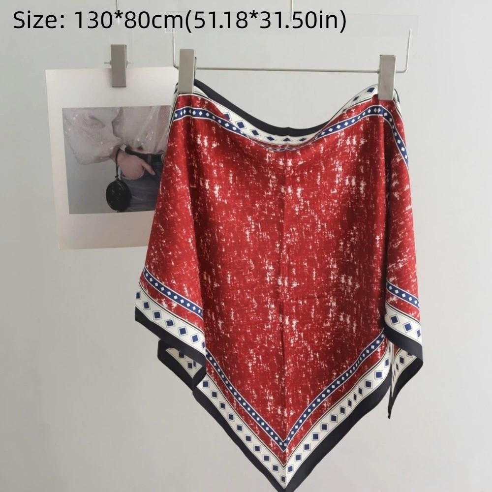 Nuova Sciarpa da Donna in Raso Accessori d'Abbigliamento Decorazione Jeans Retro Cintura Sciarpa Multifunzionale All-Matching Primavera ed Estate
