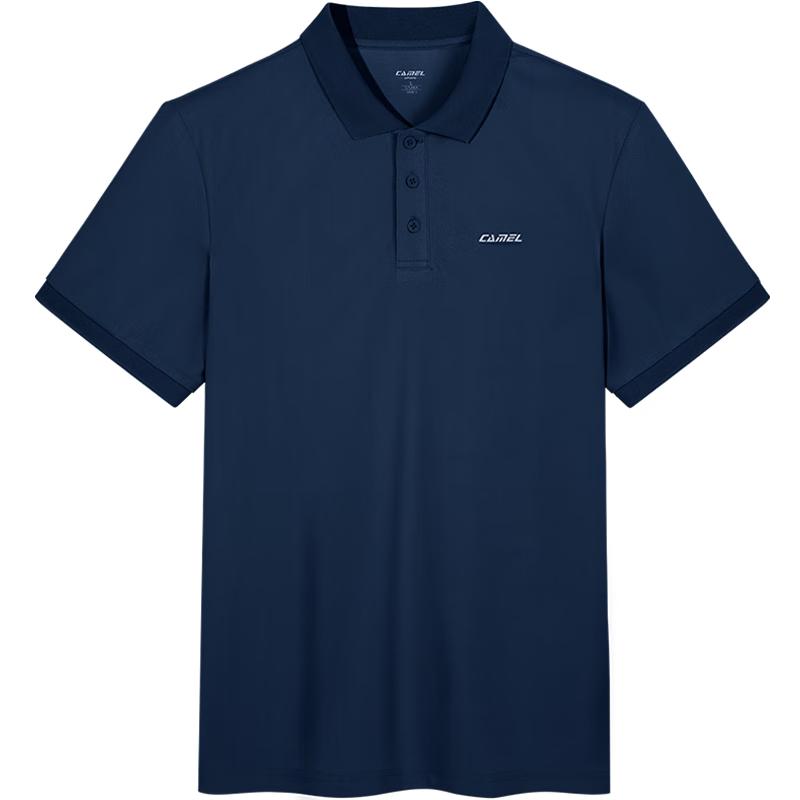 

CAMEL Quick-Dry & Cotton-Feel Breathable Polo T-Shirt L