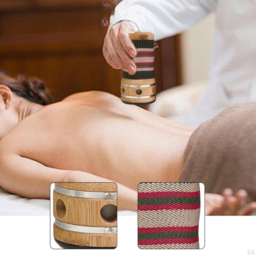 Strips Burner Holder Acupoint Massage Tool,Wooden Tool,Convenient Box Portable Moxibustion